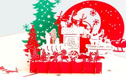 激光打標機制作圣誕主題紙品 今晚平安夜讓我們一起嗨起來!